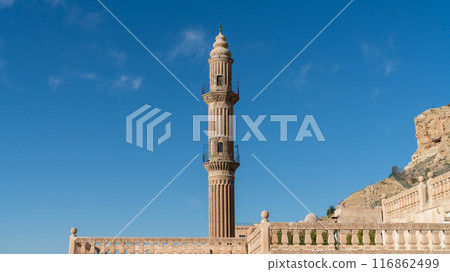 Minaret of Ulu Cami, also known as Great mosque of Mardin suitable for copy space 116862499
