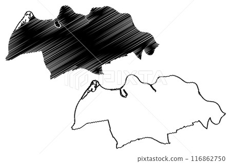 Oss municipality (Kingdom of the Netherlands, Holland, North Brabant or Noord-Brabant province) map vector illustration, scribble sketch Oss map Oss municipality (Kingdom of the Netherlands, Holland, North Brabant or Noord-Brabant province) map vector illustration, scribble sketch Oss map 116862750