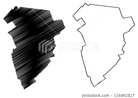 Pijnacker-Nootdorp municipality (Kingdom of the Netherlands, Holland, South Holland or Zuid-Holland province) map vector illustration, scribble sketch Pijnacker Nootdorp map Pijnacker-Nootdorp municipality (Kingdom of the Netherlands, Holland, South Holland or Zuid-Holland province) map vector illustration, scribble sketch Pijnacker Nootdorp map 116862827