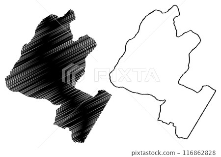 Purmerend municipality (Kingdom of the Netherlands, Holland, North Holland or Noord-Holland province) map vector illustration, scribble sketch map Purmerend municipality (Kingdom of the Netherlands, Holland, North Holland or Noord-Holland province) map vector illustration, scribble sketch map 116862828