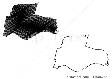 Renkum municipality (Kingdom of the Netherlands, Holland, Gelderland or Guelders province) map vector illustration, scribble sketch Renkum map Renkum municipality (Kingdom of the Netherlands, Holland, Gelderland or Guelders province) map vector illustration, scribble sketch Renkum map 116862832