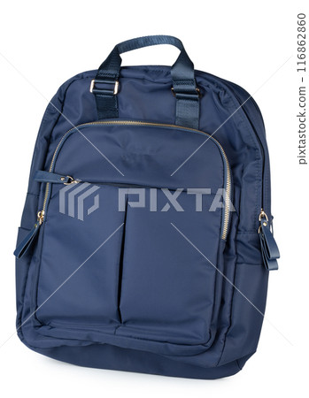 Blue cloth backpack 116862860