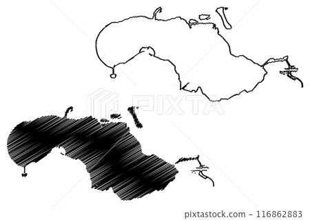 Schouwen-Duiveland municipality (Kingdom of the Netherlands, Holland, Zeeland or Zealand province) map vector illustration, scribble sketch map Schouwen-Duiveland municipality (Kingdom of the Netherlands, Holland, Zeeland or Zealand province) map vector illustration, scribble sketch map 116862883