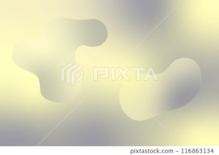 Abstract Gradient Blurred background with yellow gray grey colors. Vector Illustration. Fluid pastel design, Smooth transitions. Translucent Soft backdrop with liquid colors. Free Space for design. 116863134