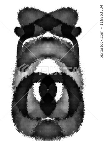 Bold black minimalistic ink watercolour hand drawn illustration shapes abstract Bold black minimalistic ink watercolour hand drawn illustration shapes abstract 116863334