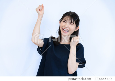 支持的女性 116863482