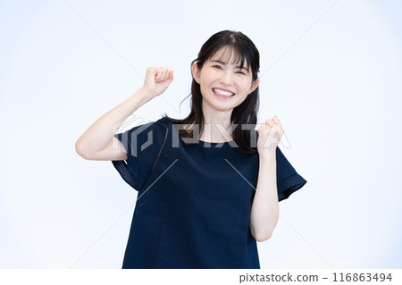 支持的女性 116863494