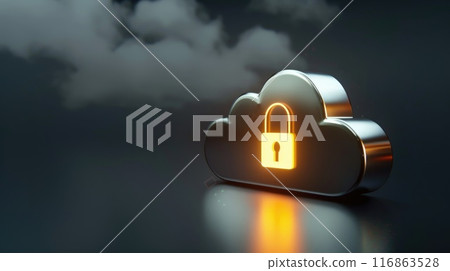 A cloud with a keyhole on it 116863528