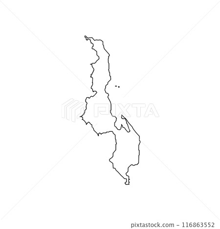 Malawi map icon 116863552