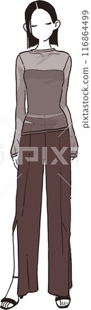 Simple illustration on the theme of summer 2024 fashion trends 116864499