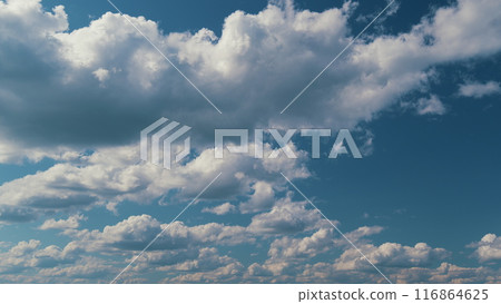 Summer Blue Sky. Gently Cloud Sky Blue Moving In Blue Sky. Sky Fluffy White Clouds On Summer Season. Summer Blue Sky. Gently Cloud Sky Blue Moving In Blue Sky. Sky Fluffy White Clouds On Summer Season. 116864625