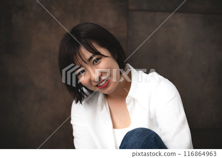 A woman who values her personality A woman who values her personality 116864963