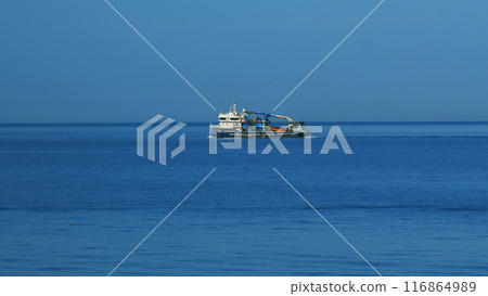 Typical Fishing Boat. The Concept Of Fisheries, Industry And Shipping, Poaching. Still. Typical Fishing Boat. The Concept Of Fisheries, Industry And Shipping, Poaching. Still. 116864989