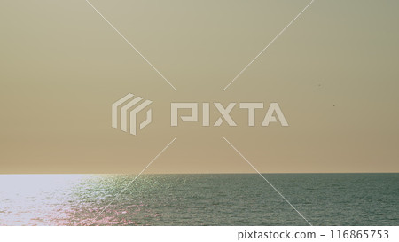 Water Texture With Beautiful Sky Warm Light Tone. Sun Light Reflecting Or Sparkling Glitter On Water. Slow motion. Water Texture With Beautiful Sky Warm Light Tone. Sun Light Reflecting Or Sparkling Glitter On Water. Slow motion. 116865753