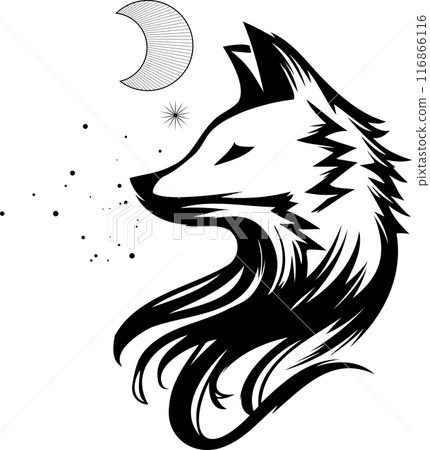 A simple moon and star fox mark A simple moon and star fox mark 116866116
