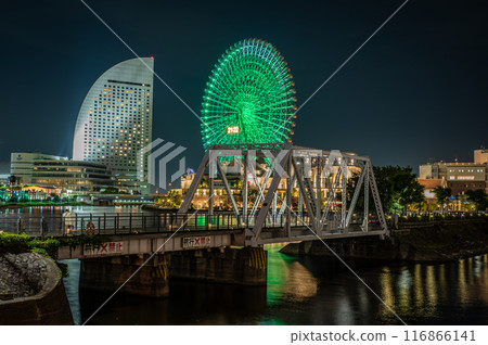 Night view of Minato Mirai 116866141