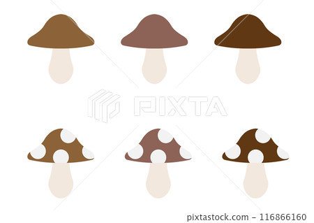 Cute mushrooms Cute mushrooms 116866160