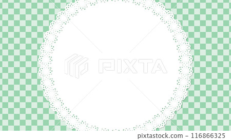 Circular lace background/paper napkin vector illustration 116866325