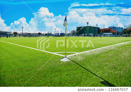 Well-maintained soccer field soccer field soccer field soccer fresh greenery Well-maintained soccer field soccer field soccer field soccer fresh greenery 116867037