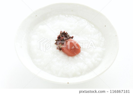 Umeboshi porridge Umeboshi porridge 116867181