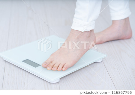 Women's feet to weigh [parts cut] 116867796