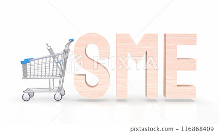 The sme text for Business concept 3d rendering. 116868409