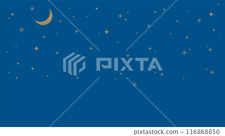 星空月牙簡單背景圖 116868850