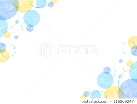 Circular pattern pop frame, watercolor, round design background Circular pattern pop frame, watercolor, round design background 116869247