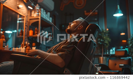 Barber shop salon. Hair dresser and haircut shop concepts. 116869442