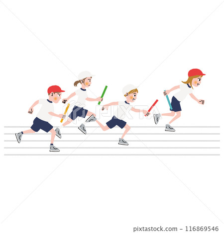 運動會_接力_小學生_2 運動會_接力_小學生_2 116869546