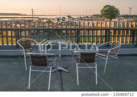 Rooftop chairs at Linlinport Rooftop chairs at Linlinport 116869712