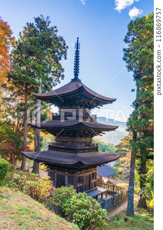 [長野縣] 大寶寺三層塔國寶 116869757