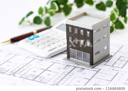 Building model, house blueprint and calculator Building model, house blueprint and calculator 116869809