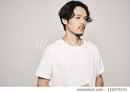 Portrait of a young man on a white background Portrait of a young man on a white background 116870241