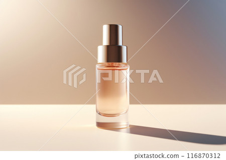 Elegant Perfume Bottle with Soft Light and Shadow 116870312
