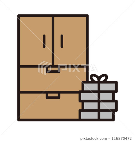 Personal tidying up icon illustration Personal tidying up icon illustration 116870472