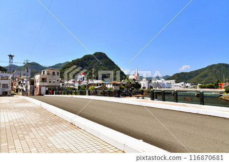 港橋/從伊野澤河看下田富士和伊豆急下田站（靜岡縣下田市） [2024.7] 116870681