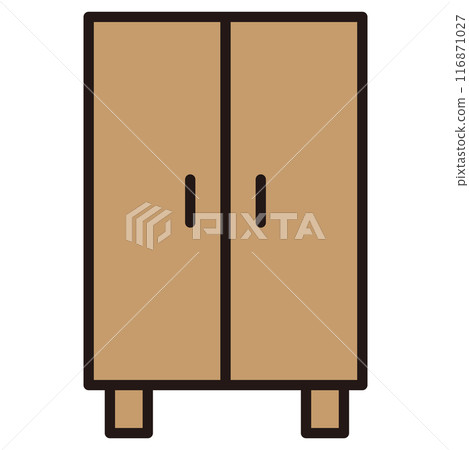 Chest of drawers icon illustration Chest of drawers icon illustration 116871027
