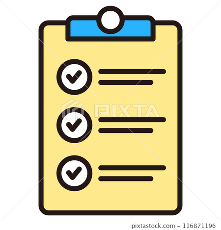 Catalog checklist icon illustration 116871196