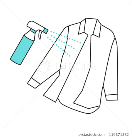 白襯衫噴降溫噴霧的簡單圖解 116871282