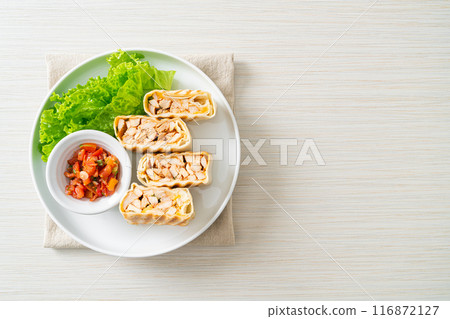 Mexican Quesadilla Chicken - Mexican food style 116872127