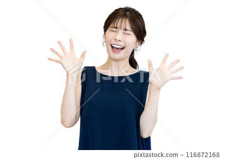 無袖的年輕女子 116872168