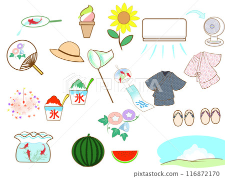 夏天的例證 夏天的例證 116872170