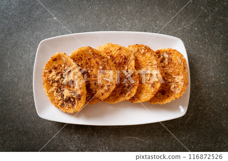 Dried shredded pork Rice cracker Dried shredded pork Rice cracker 116872526