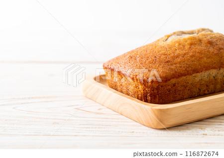 Homemade banana bread sliced Homemade banana bread sliced 116872674