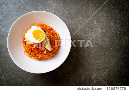 Korean cold noodles with egg Korean cold noodles with egg 116872776