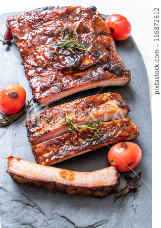 grilled barbecue ribs pork grilled barbecue ribs pork 116872812