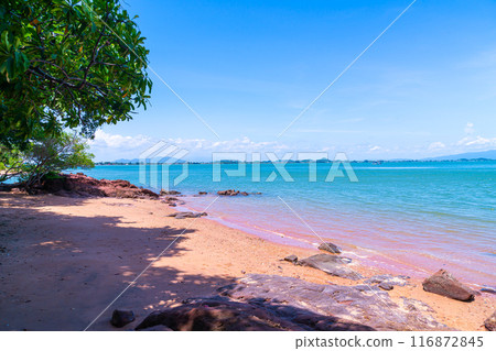 The Pink Coast or Lan Him Chomphu at Chanthaburi in Thailand 116872845