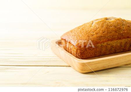 Homemade banana bread sliced Homemade banana bread sliced 116872976
