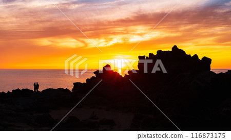 Sixteen Rakan Rocks - Evening Scenery Sixteen Rakan Rocks - Evening Scenery 116873175